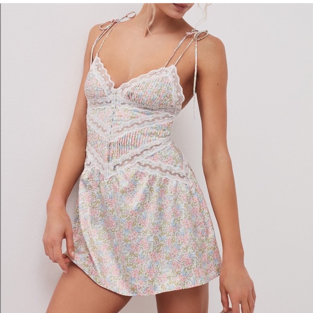 NEW! For Love and Lemons Farrah slip dress